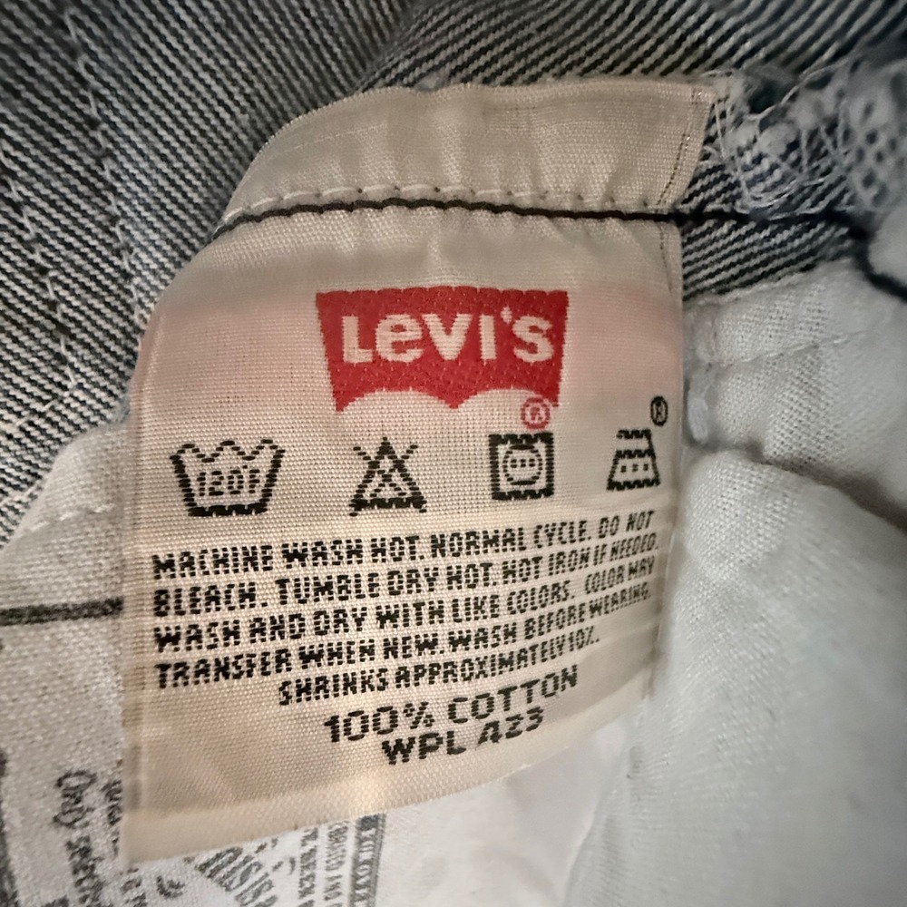 Levi's 501XX Original Fit Jeans Mens 48x29.5 Blue Fair Straight Button Fly 501 - Picture 8 of 13